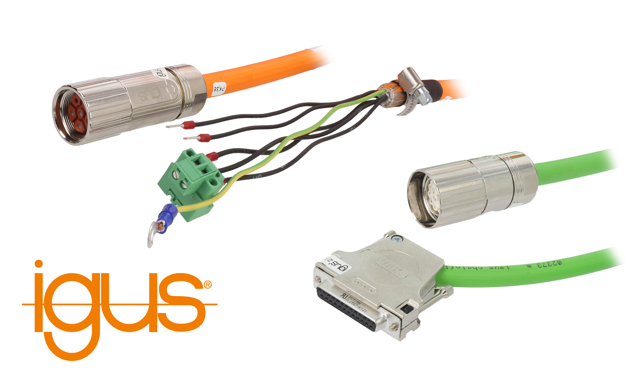 igus® harnessed cables from chainflex® readycable® series